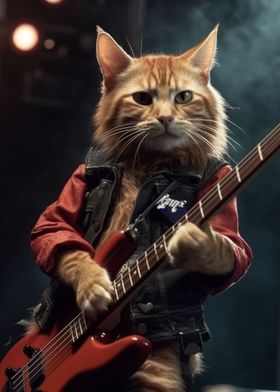 Guitarist cat