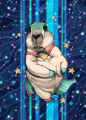 Sweet Super Hero Groundhog