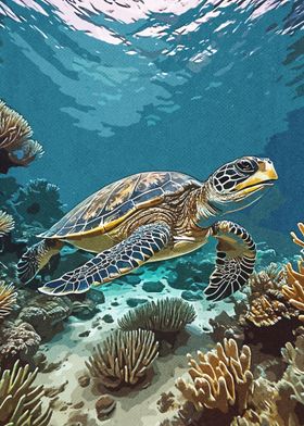 Ocean Turtle 