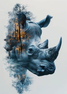 Rhino portrait