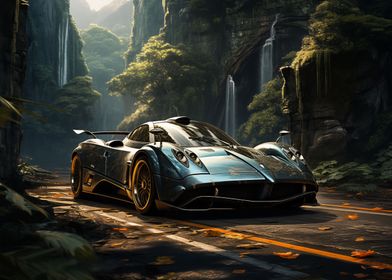 Pagani Huayra car Autumn