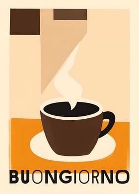 Buongiorno Coffee Poster