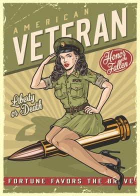 American Veteran Girl