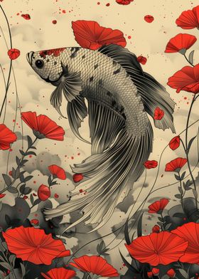 betta fish poster