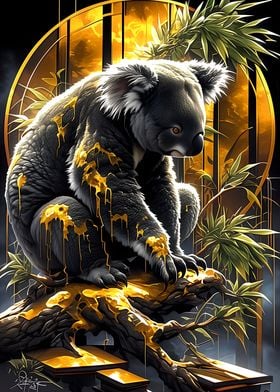 Golden Bonsai Koala