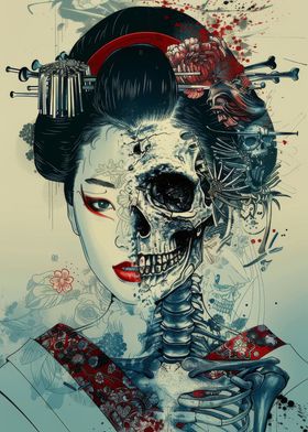 Geisha skeleton