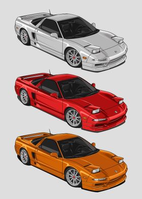 1993 Acura NSX mix color