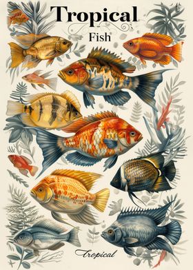 Tropical fish poster