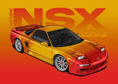 1993 Acura NSX burn color