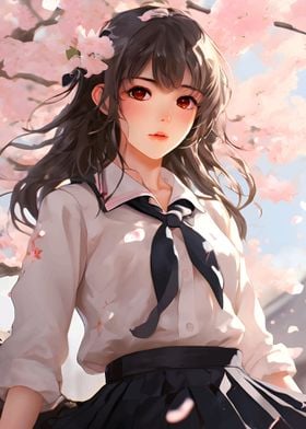 Cherry Blossom japan Girl 