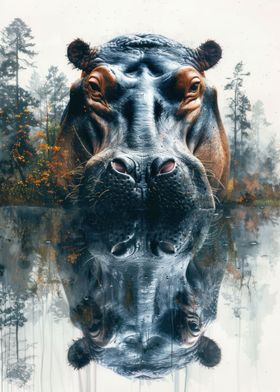 Hippo portrait