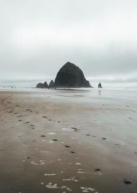 Cannon Beach Footprints