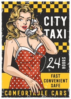 Pin Up Girl Taxi