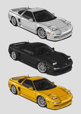 1993 Acura NSX mix color