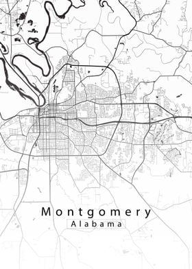 Montgomery Alabama Map