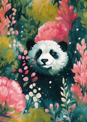 Wild panda floral