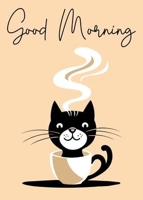 Good Morning Coffee Poster