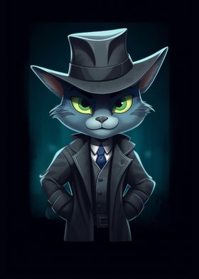 Detective cat