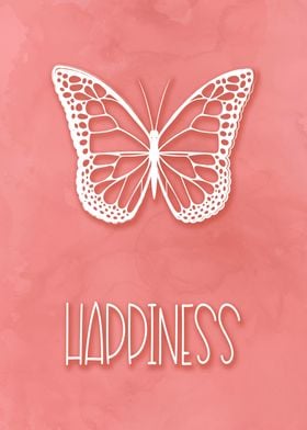 Happiness Butterfly Quote