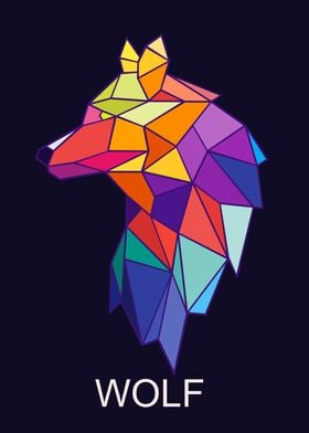 Wolf In Wpap Art