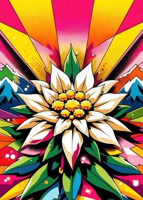 Vibrant Edelweiss Art