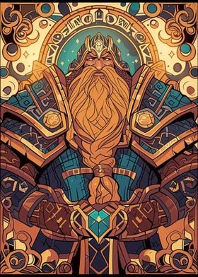 Dwarf Warrior Magic Card