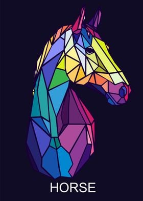 Horse In Wpap Art