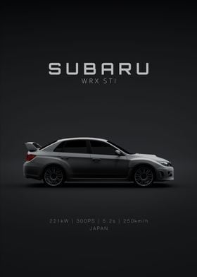 Subaru WRX STI Sedan Grey 