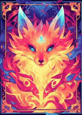 Kitsune Magic Card