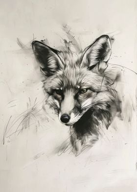 Fox Head In Charcoal 