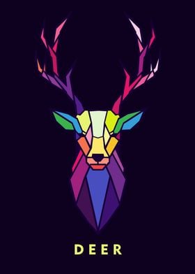 Deer in Wpap Art 