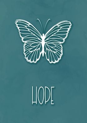 Hope Butterfly Quote Set
