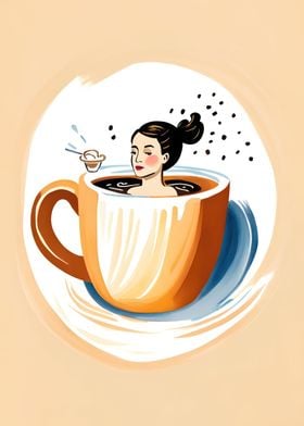 Coffee Bath Poster