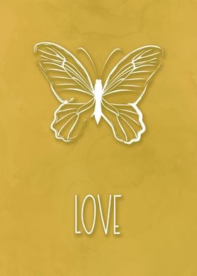 Love Butterfly Quote Set