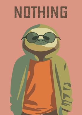 Sloth Dressed for Nothing