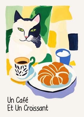 Croissant Cafe Poster