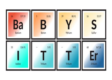 Babysitter Periodic Table