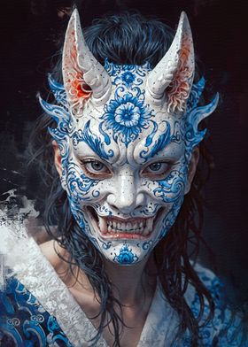 Japanese demon mask