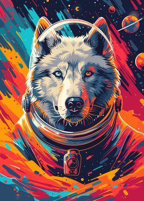 Husky Astronaut Space