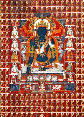 Akshobhya Buddhist Thangka