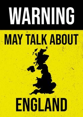 WARNING ENGLAND SILHOUETTE