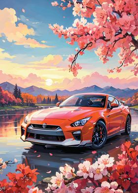 Nissan GTR cherry blossom 