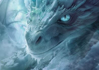 Blue Eyed White Dragon