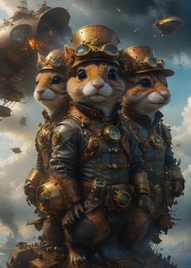 Steampunk Flying Squirrels