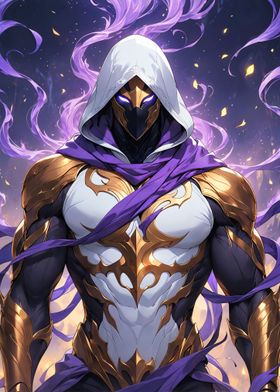 hooded assassin with mask