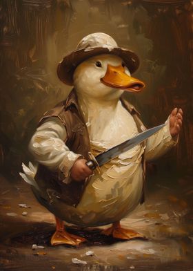 Funny Killer Duck Knife