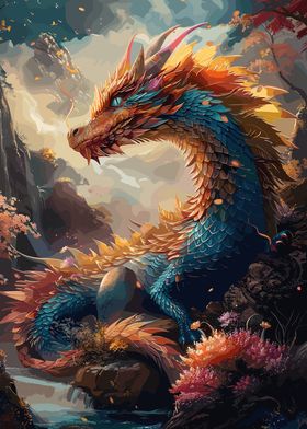 Colorful Fantasy Dragon