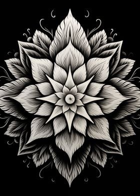 Mandala Black and White 2