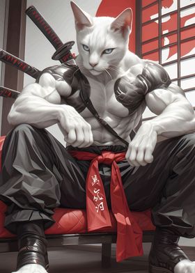  Samurai cat