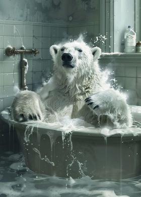 White Polar Bear Bathtub